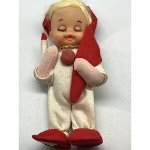 1950 Jestia TKR Christmas Sleepy Child in Pajamas Sitter Ornament EXCELLENT! 4”